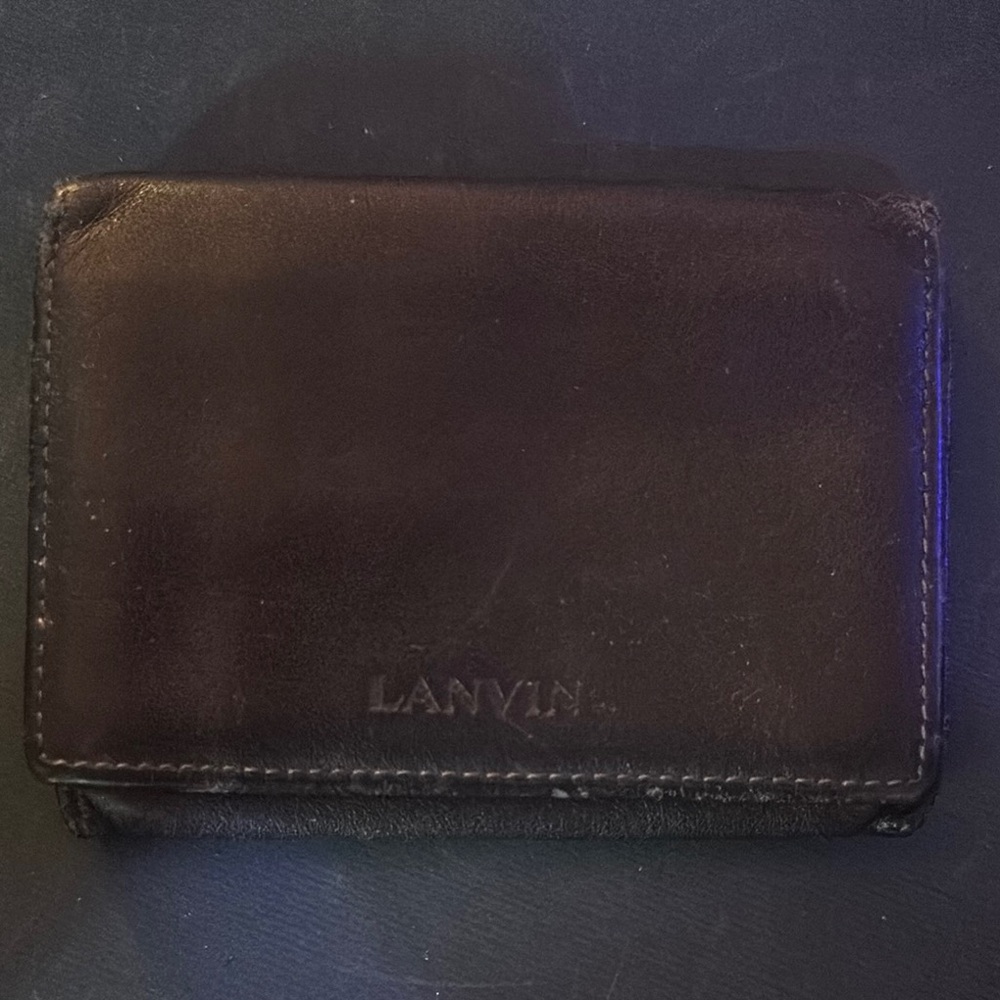 Lanvin Black Leather Wallet
